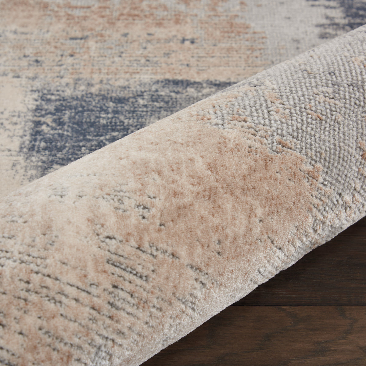 Rustic Textures RUS02 Beige Grey Rug