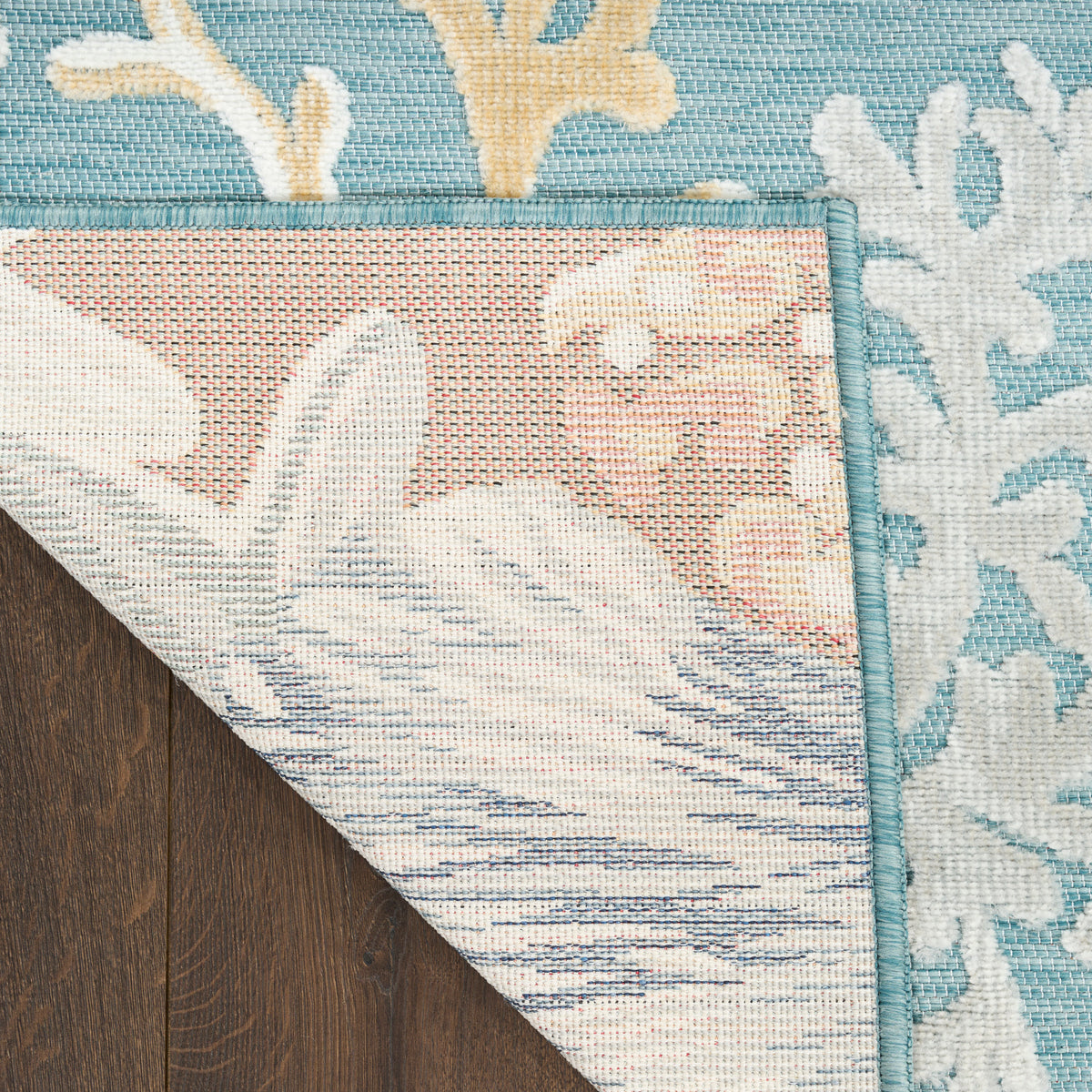 Suncoast SNC04 Teal Multicolor Rug