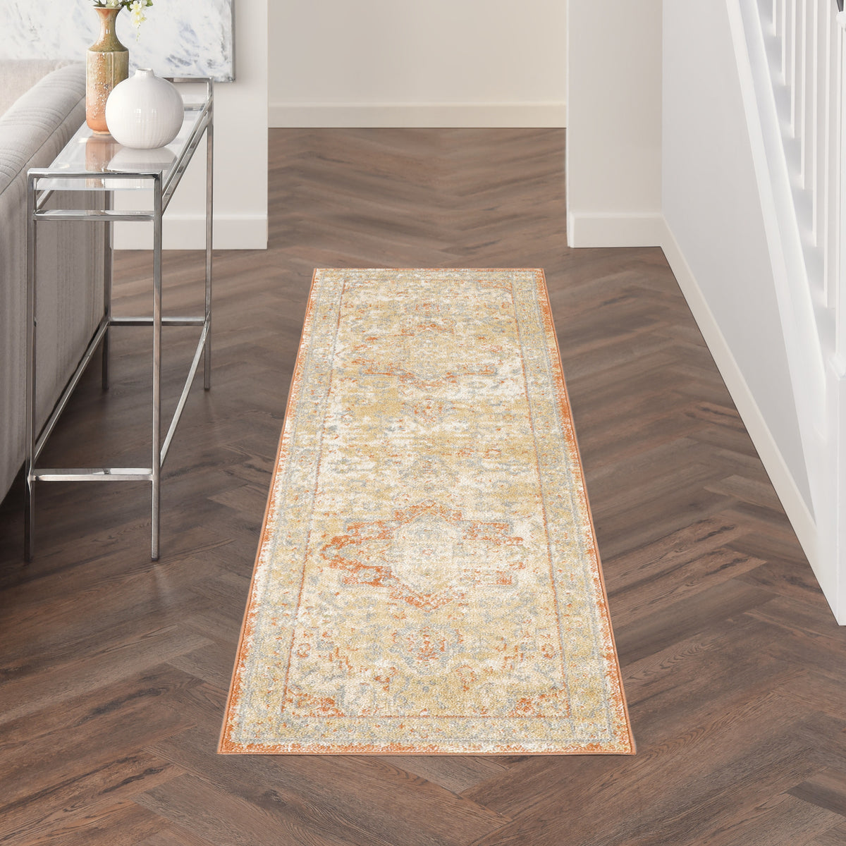 Nourison Essentials Persian NRE07 Beige Rust Rug