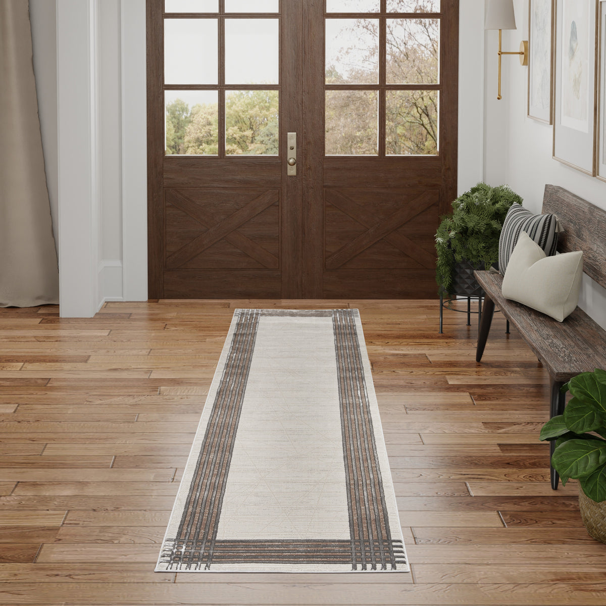 Desire DSR01 Ivory Silver Rug