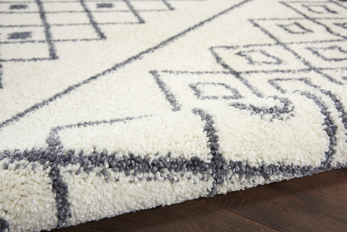 Serenity Shag SRS02 Ivory/Slate Rug