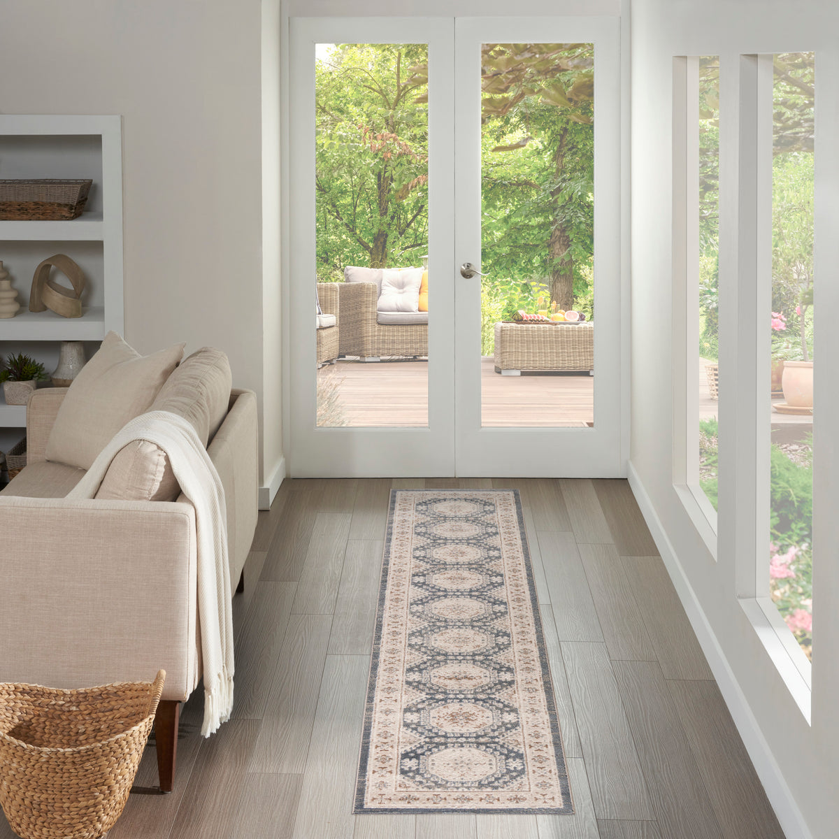 Serenity Home SRH01 Ivory Blue Rug