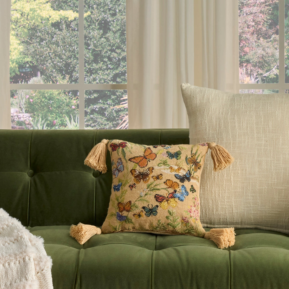 Vintage Pillow V8003 Blush 12" x 12" Throw Pillows