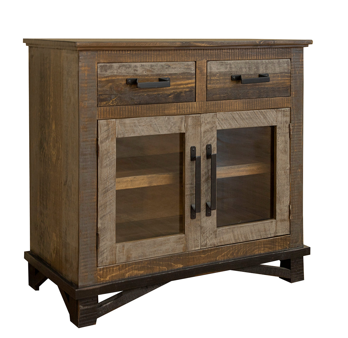 Loft Brown Server, Multicolor, 2 Drawer 2 Doors