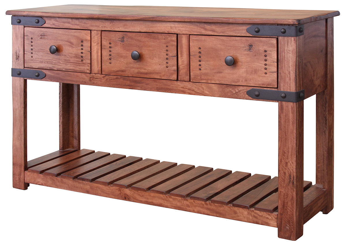 Parota II Sofa Table, 3 Drawer
