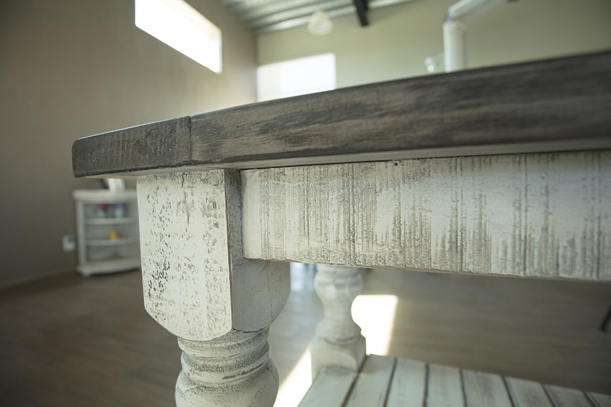 Stone Cocktail Table, White