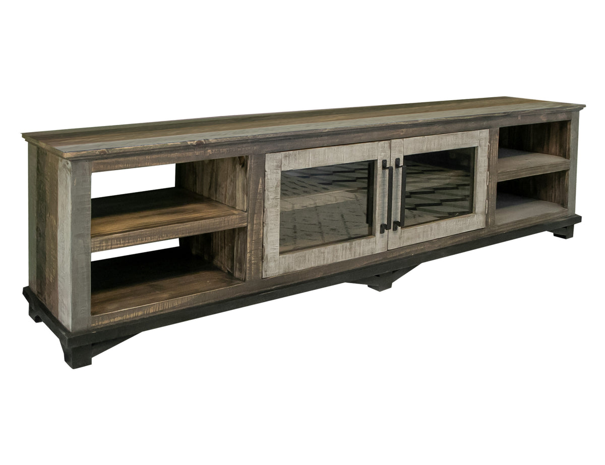 Loft Brown TV Stand, Multicolor, 2 Door 93"