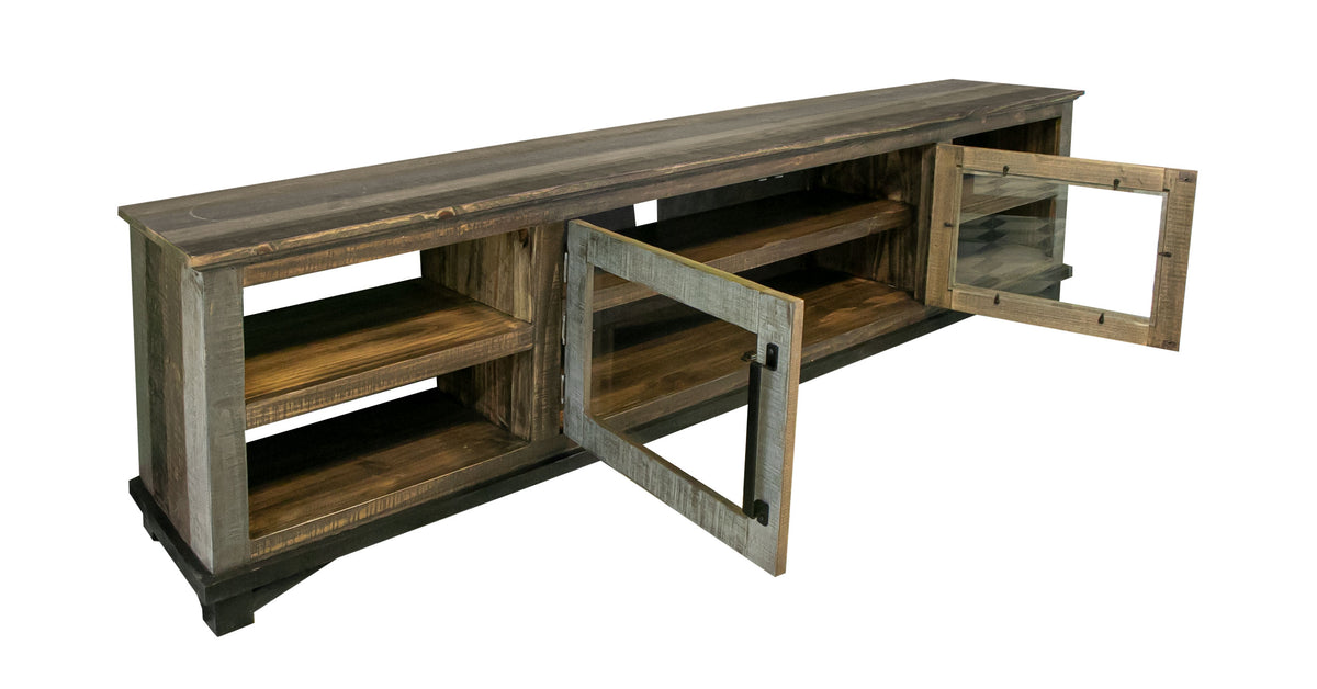 Loft Brown TV Stand, Multicolor, 2 Door 93"