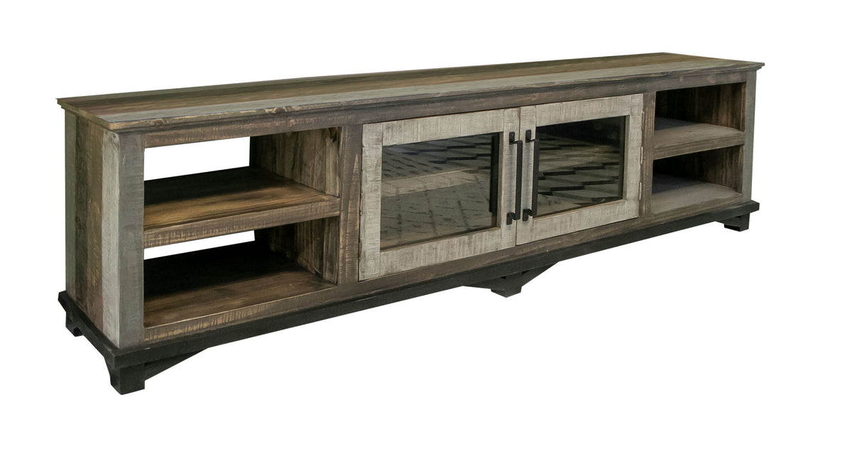 Loft Brown TV Stand, Multicolor, 2 Door 93"