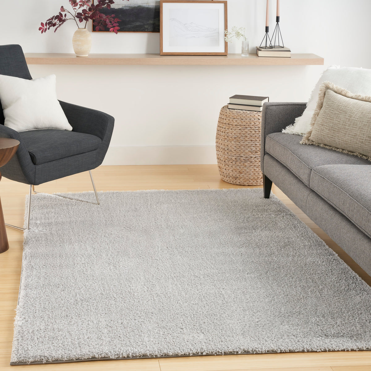 Pacific Shag PCS01 Silver Rug