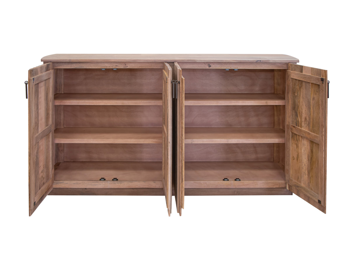 Mezquite Console, Brown, 4 Door