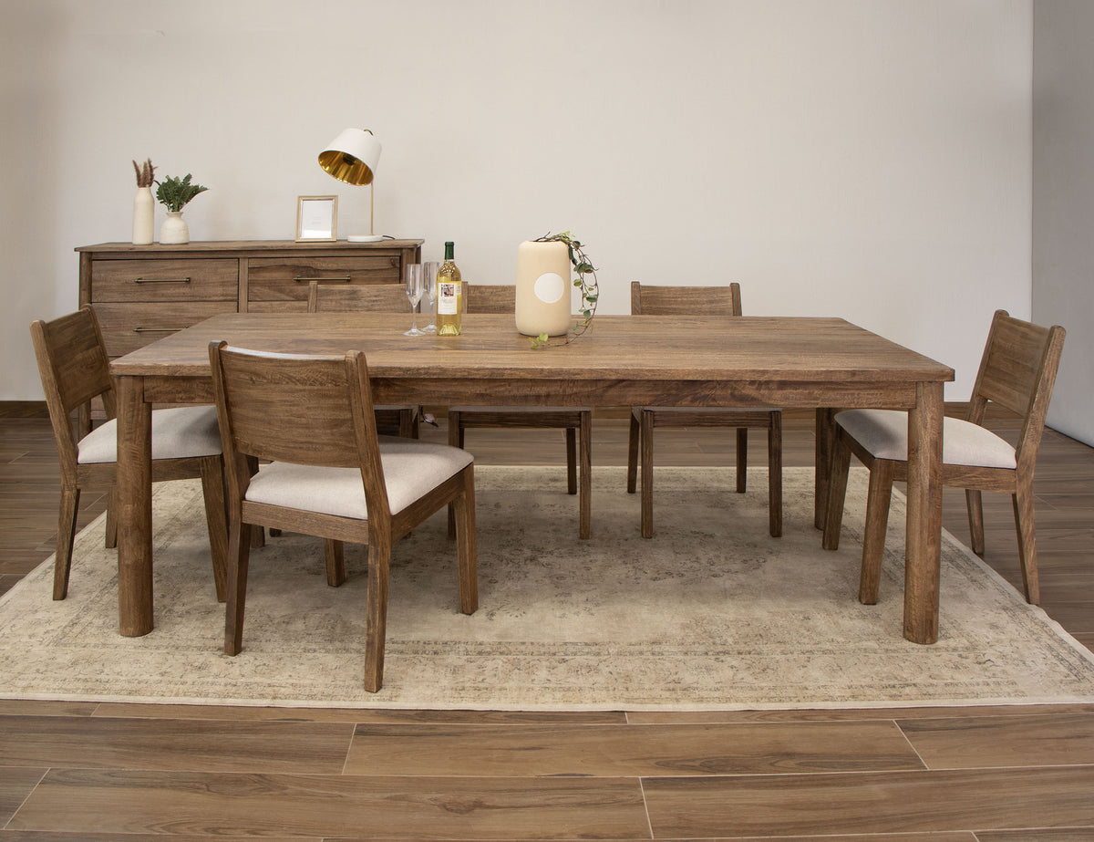 Olimpia Table, Brown, Rectangular