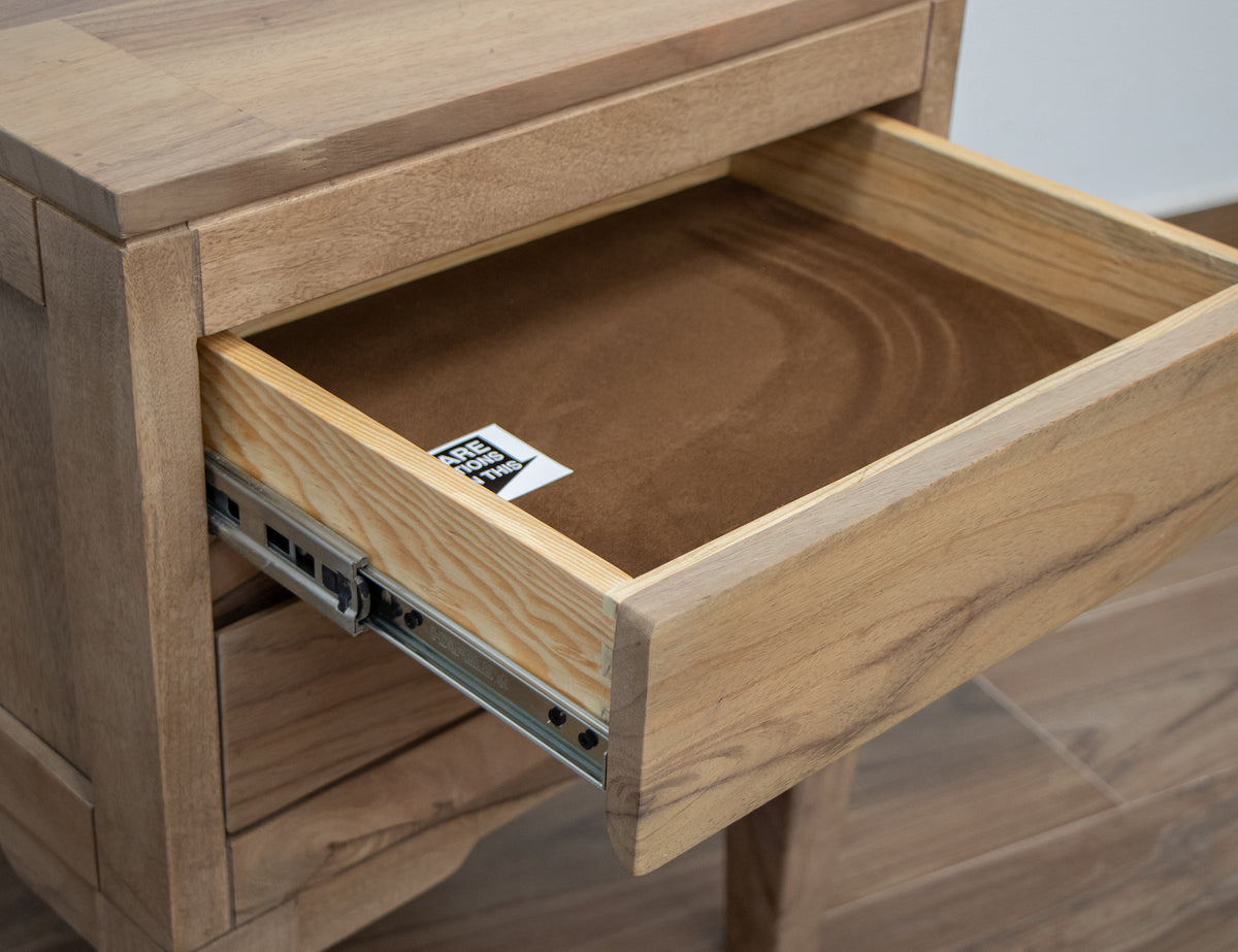 Parota Nova Nightstand, 2 Drawer