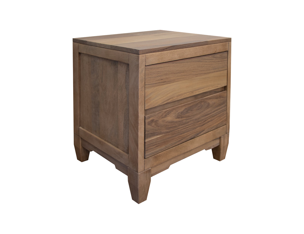 Parota Nova Nightstand, 2 Drawer