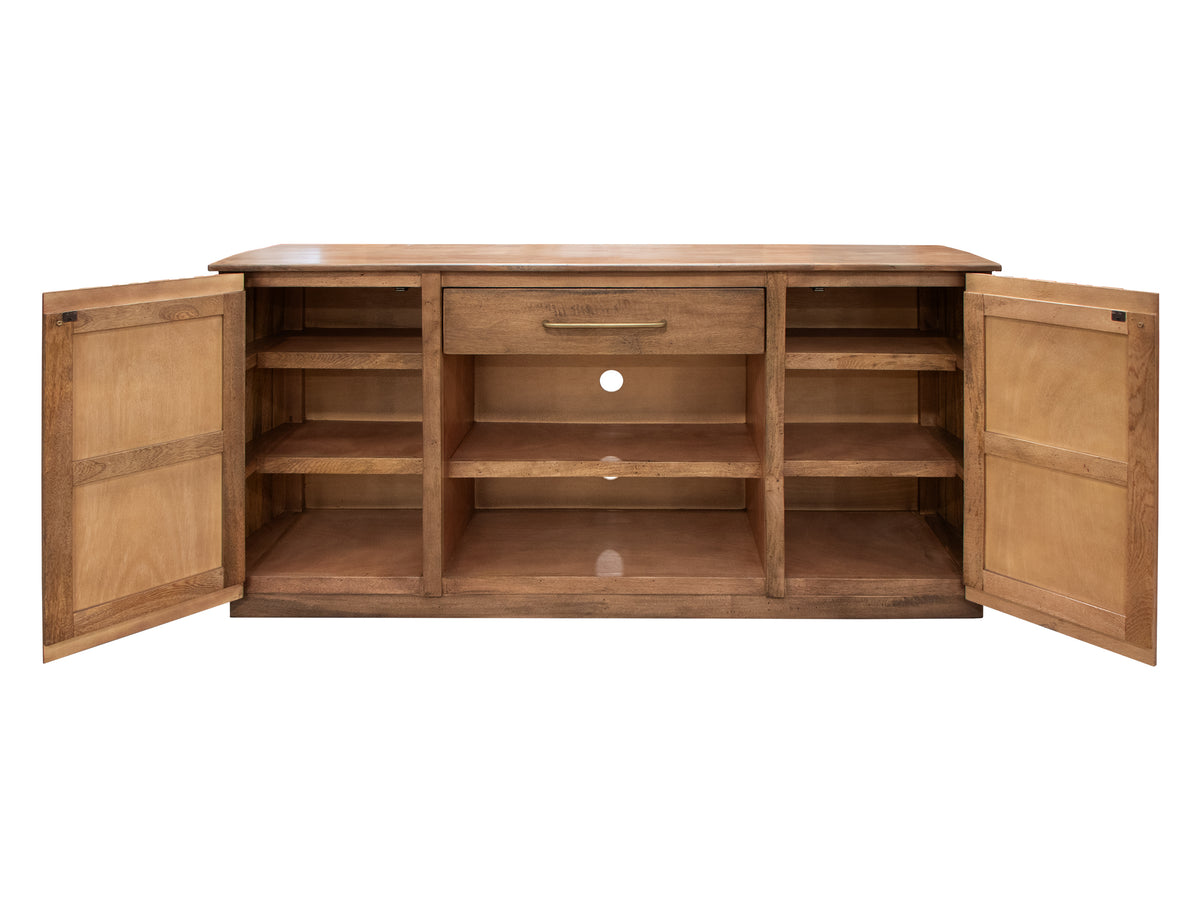 Mezquite TV Stand, Brown, 1 Drawer 2 Door