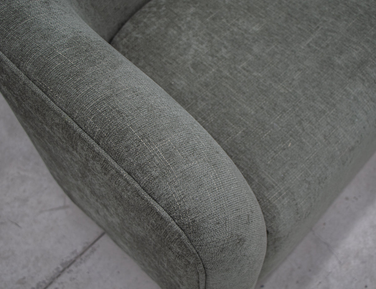 Suomi Sofa, Green, Wooden Frame & Base