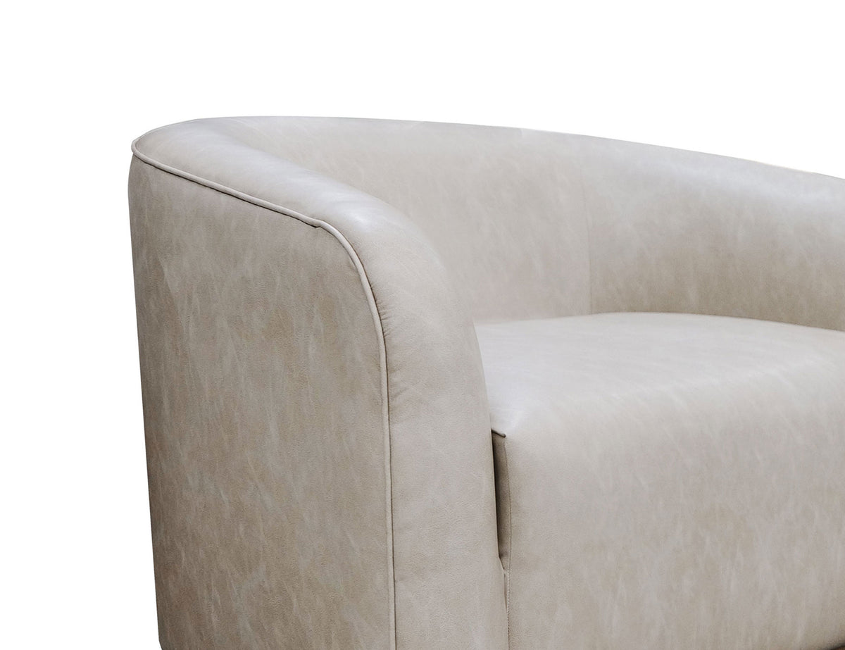 Suomi Armchair, Gray, Wooden Frame & Base - IUP551-ACH-210