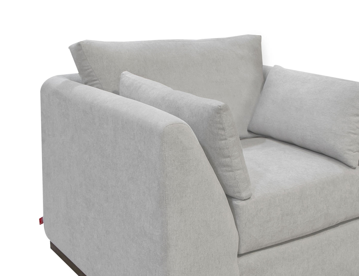 Vallarta Sofa, Beige, Wooden Frame & Base