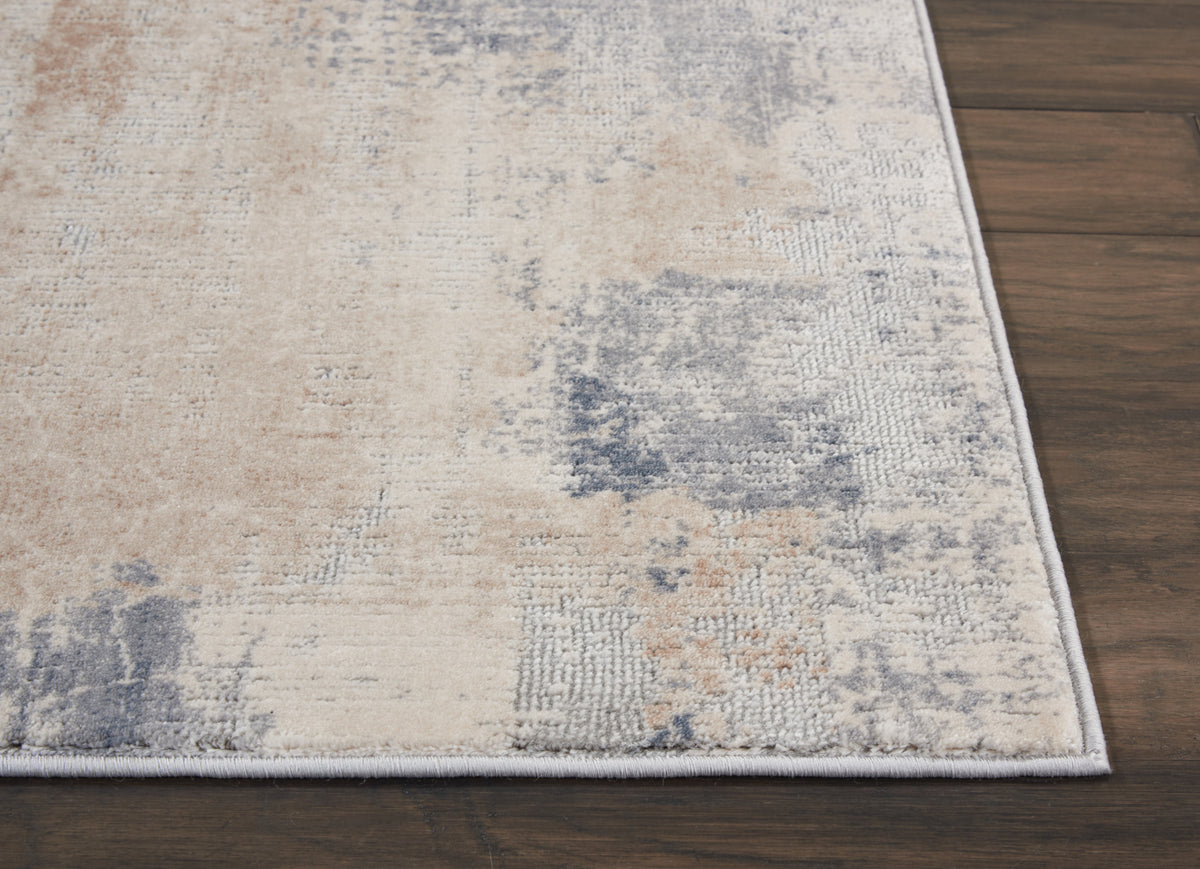 Rustic Textures RUS02 Beige Grey Rug