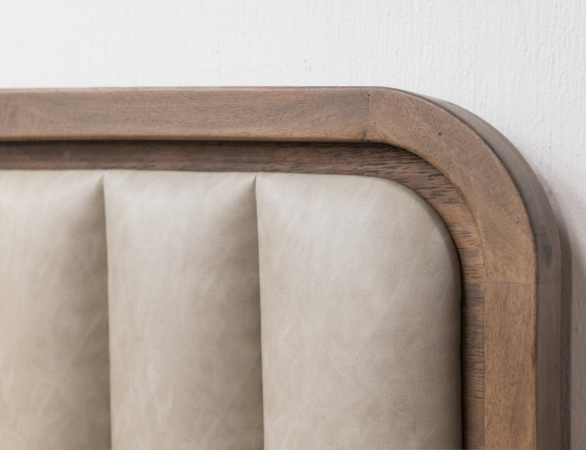 Mezquite Headboard, Brown, 5/0 - Mango & Fabric