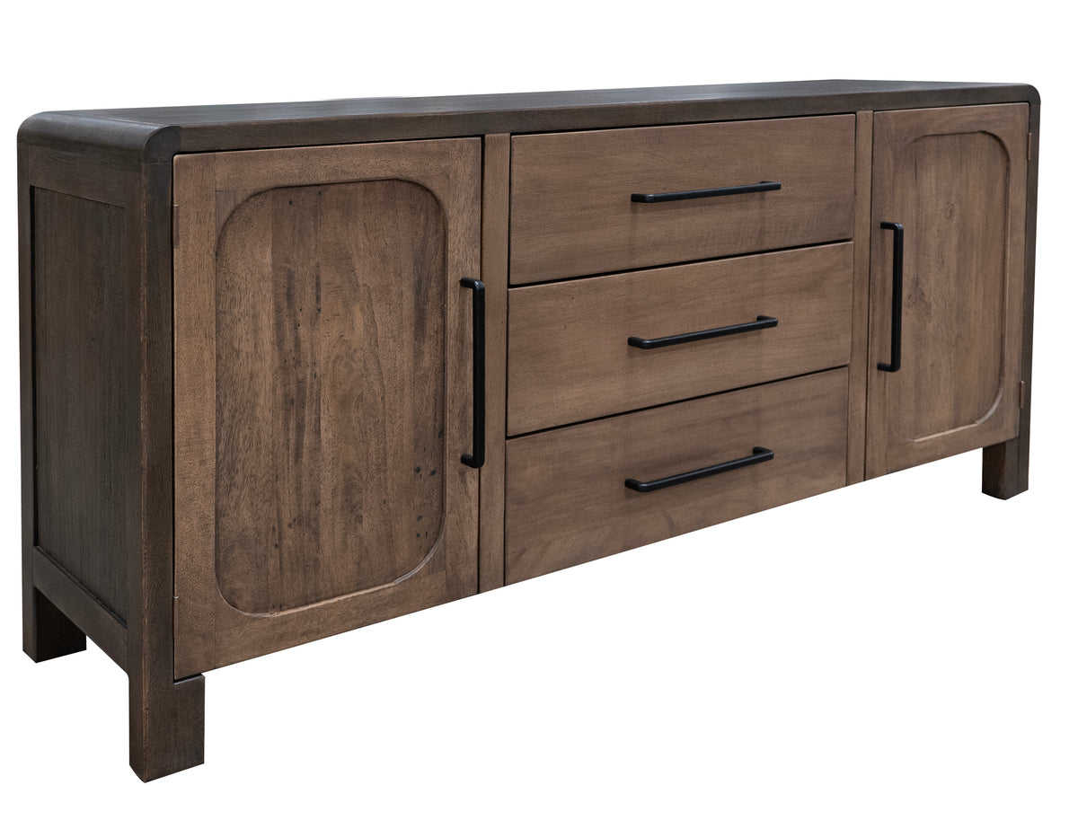 Tamesis Console, Brown, 3 Drawer 2 Door