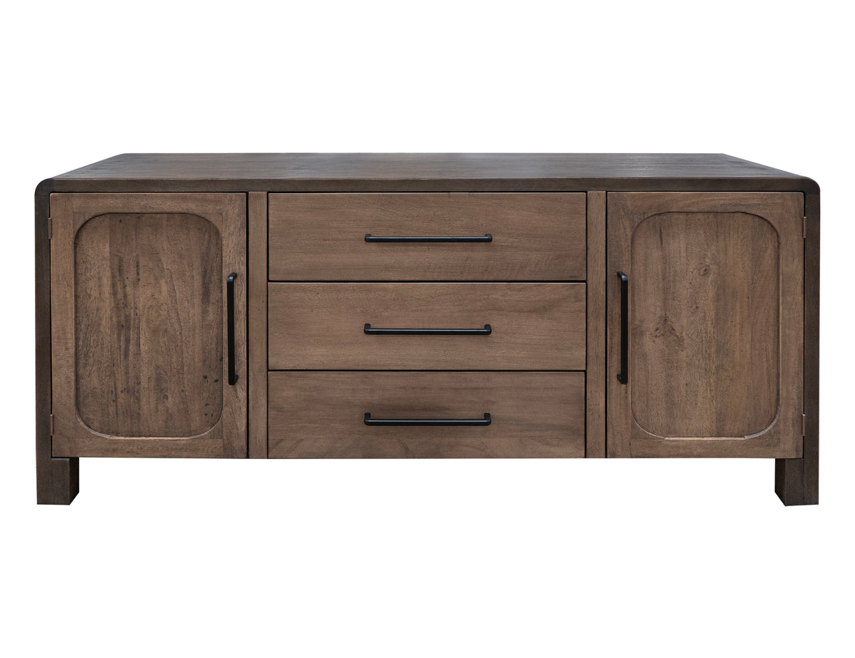 Tamesis Console, Brown, 3 Drawer 2 Door