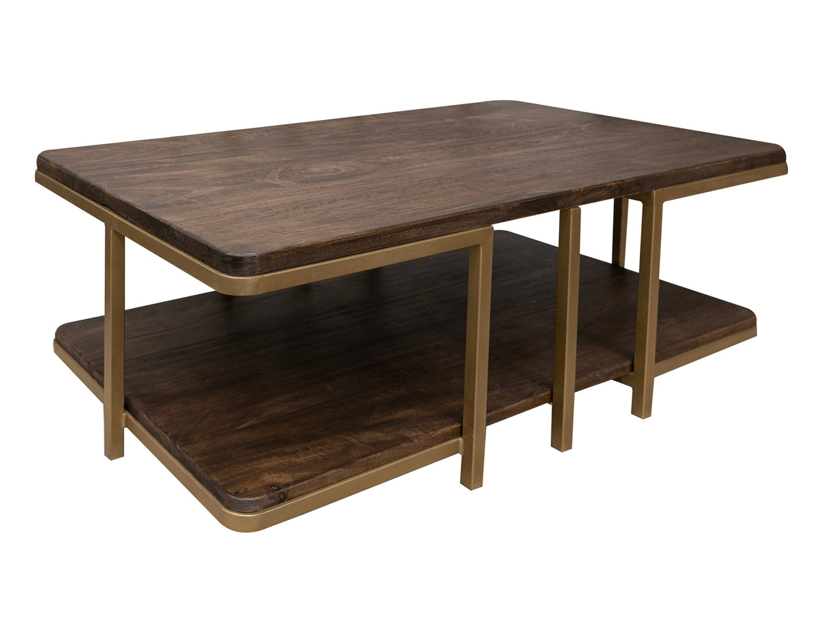 Onix Cocktail Table, Metal Base