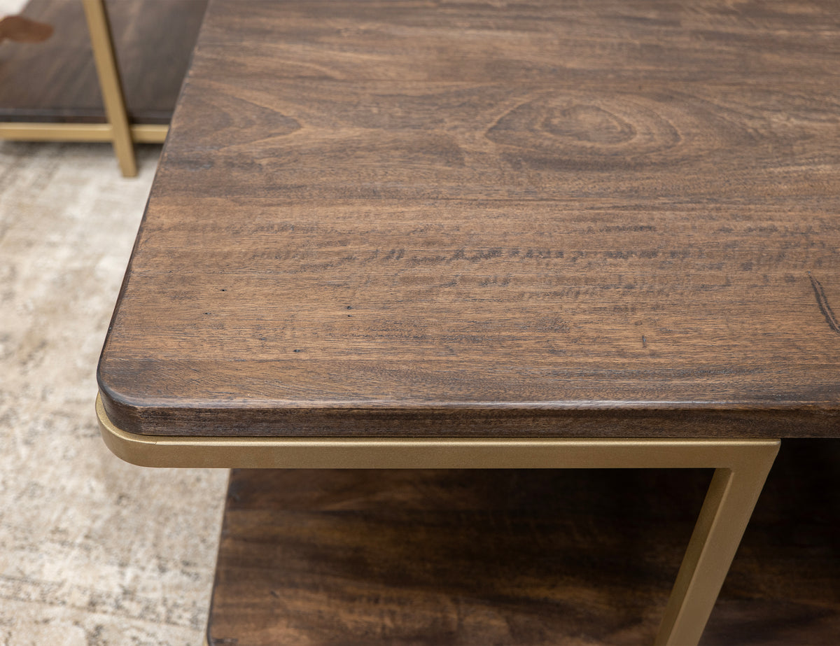 Onix Cocktail Table, Metal Base