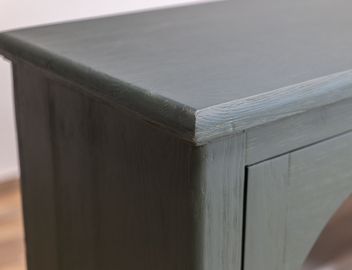 Genova Console, Green, 4 Glass Doors