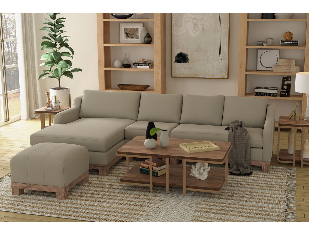 Samba Loveseat, Gray, Wooden Frame & Base, Sectional - IUP298-LOV-LF-151