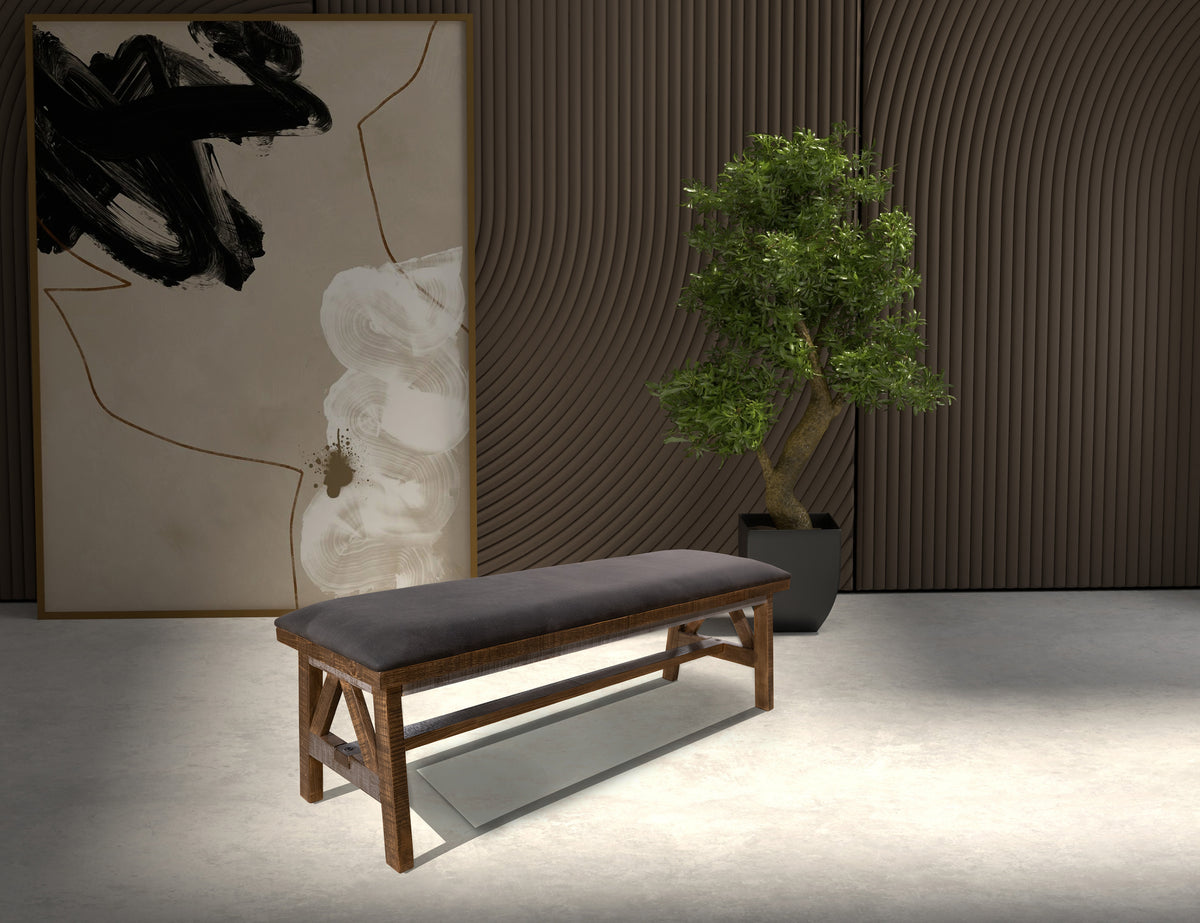 Loft Brown Bench, Multicolor
