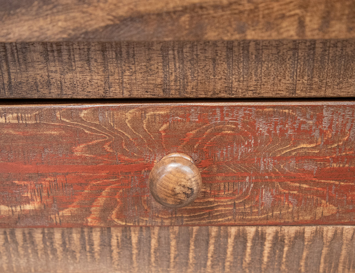 Antique Multicolor End Table, Multicolor, 1 Drawer