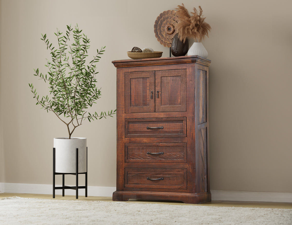 Madeira Chest, 3 Drawer 2 Door