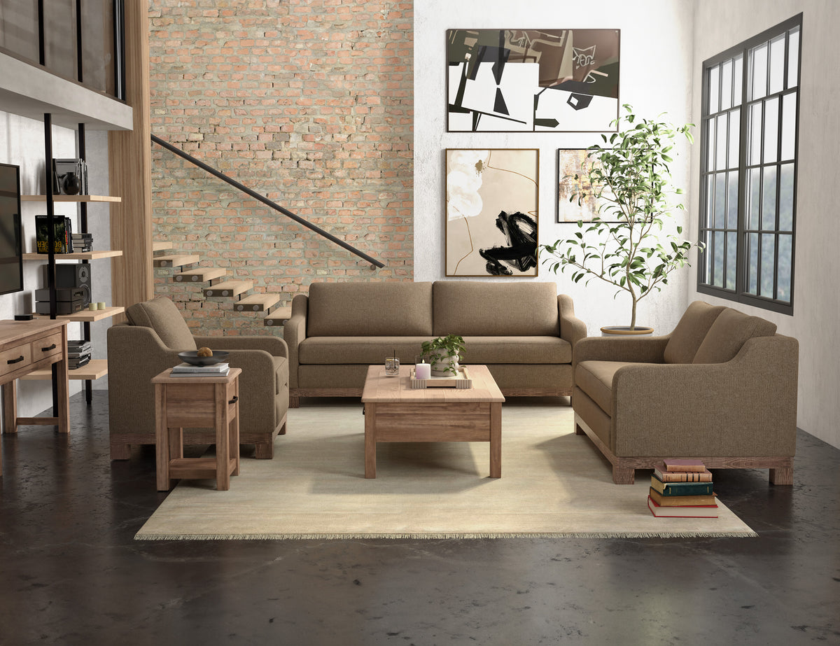 Samba Armchair, Brown, Wooden Frame & Base - IUP298-ACH-152