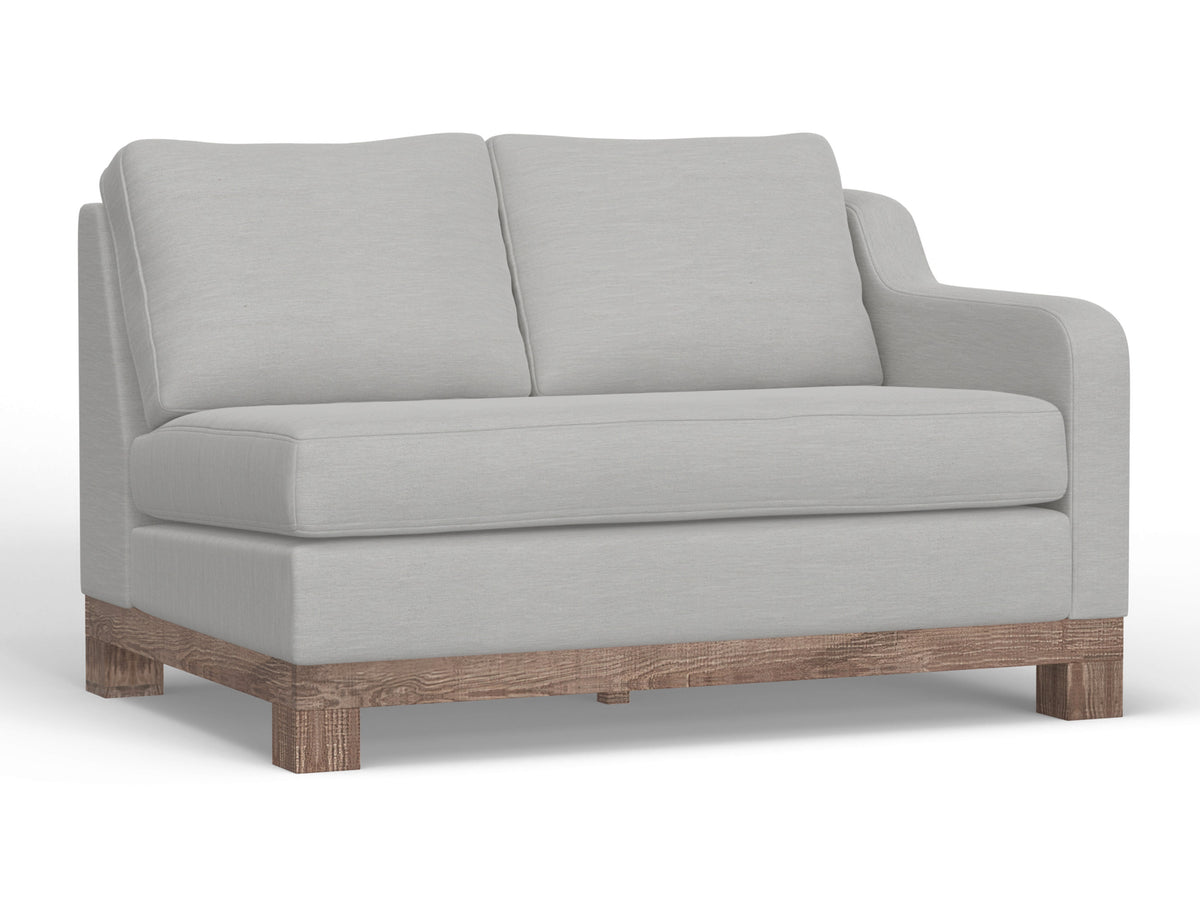 Samba Loveseat, Beige, Wooden Frame & Base, Sectional Right-Arm - IUP298-LOV-RT-131
