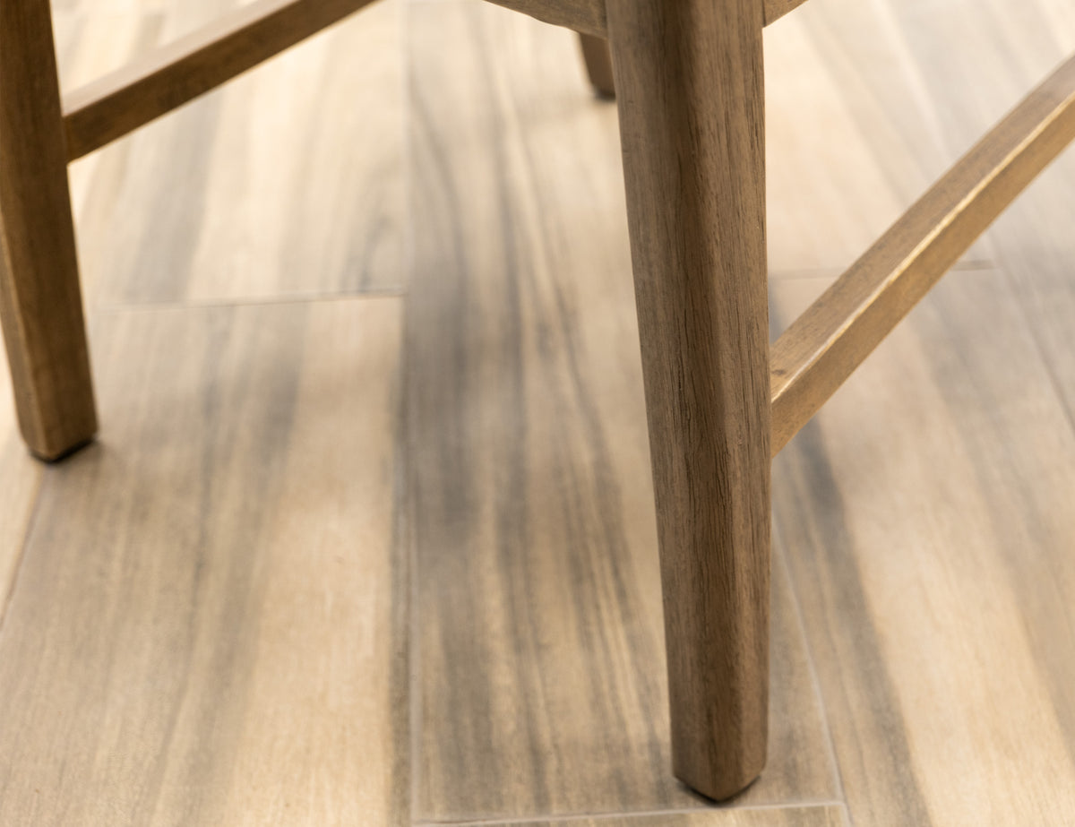 Xel-Ha Upholstered Chair, Brown, Wooden Chair