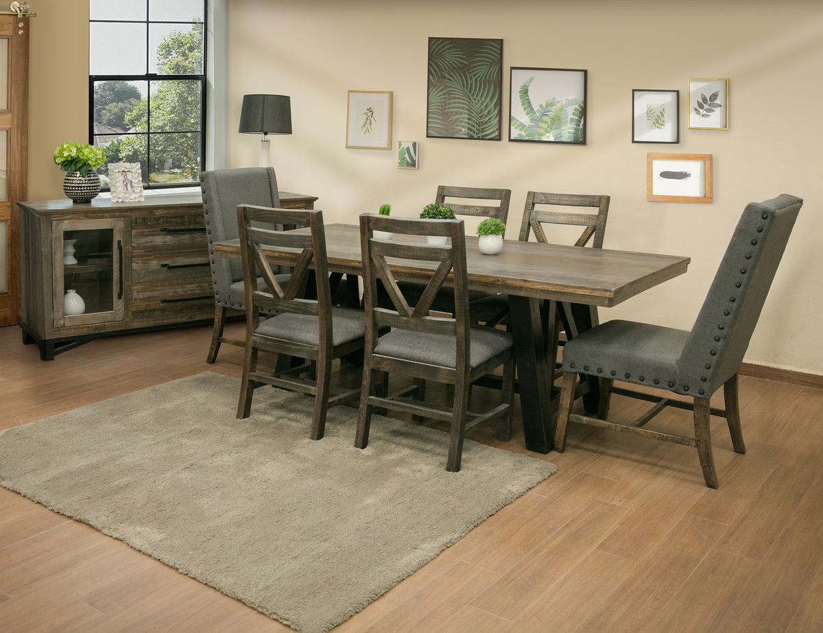 Loft Brown Chair, Gray, Wooden