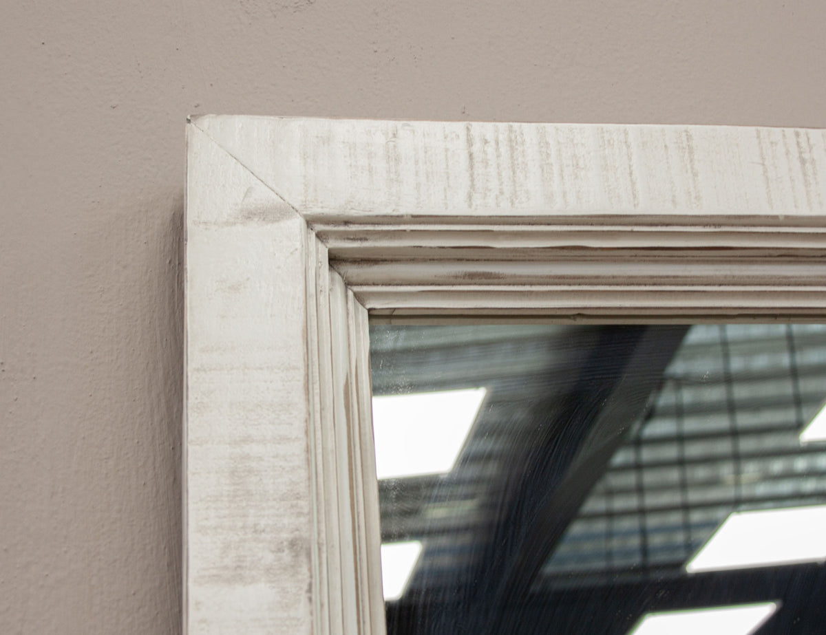 Stone Mirror, White