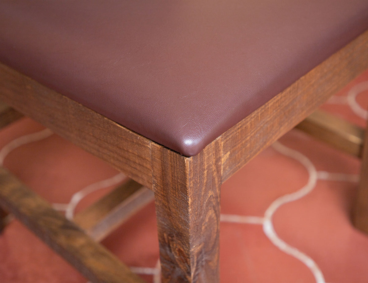Antique Multicolor Chair, Green And Brown, Wooden