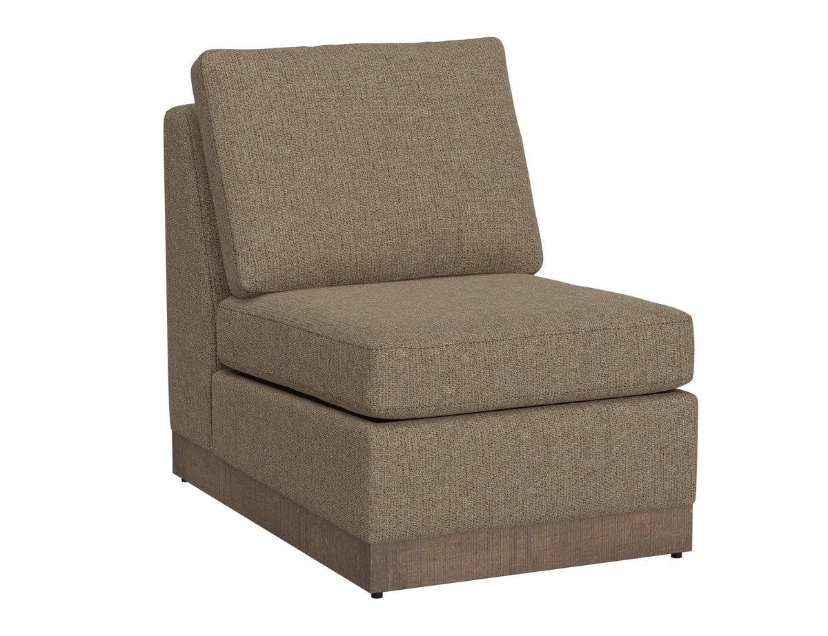 Georgia Armless Chair, Brown, Wooden Frame & Base - IUP722-ALC-152
