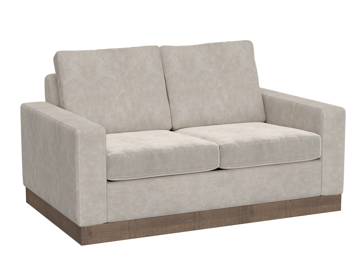 Georgia Loveseat, Gray, Wooden Frame & Base - IUP722-LOV-210