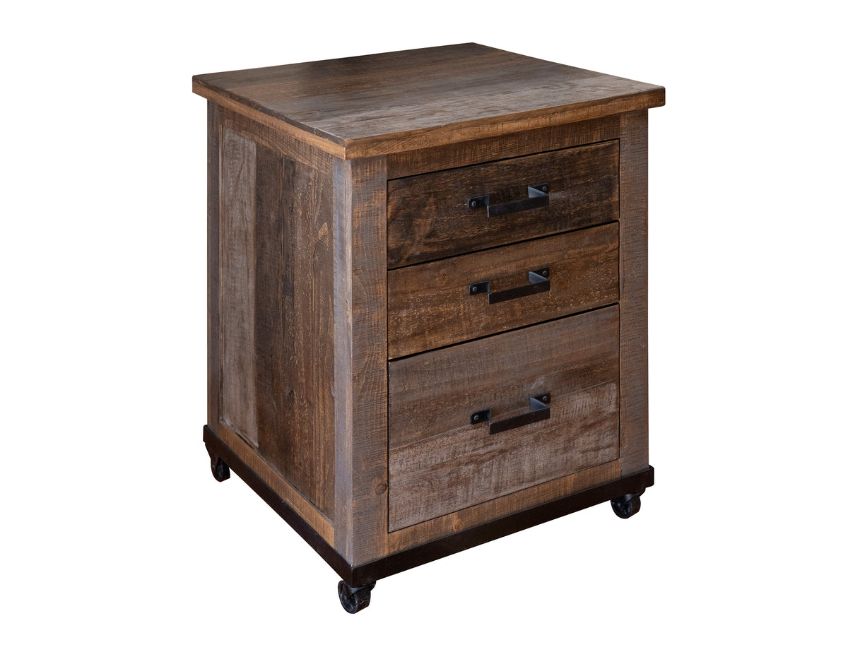 Loft Brown File Cabinet, Multicolor, 3 Drawer File (fits letter & legal size)