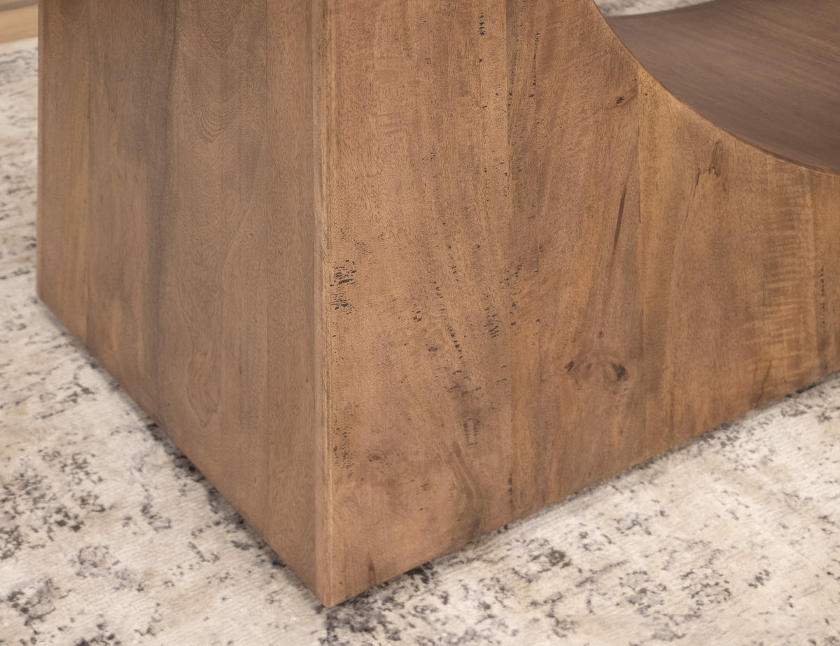 Mezquite Cocktail Table, Brown, Wooden