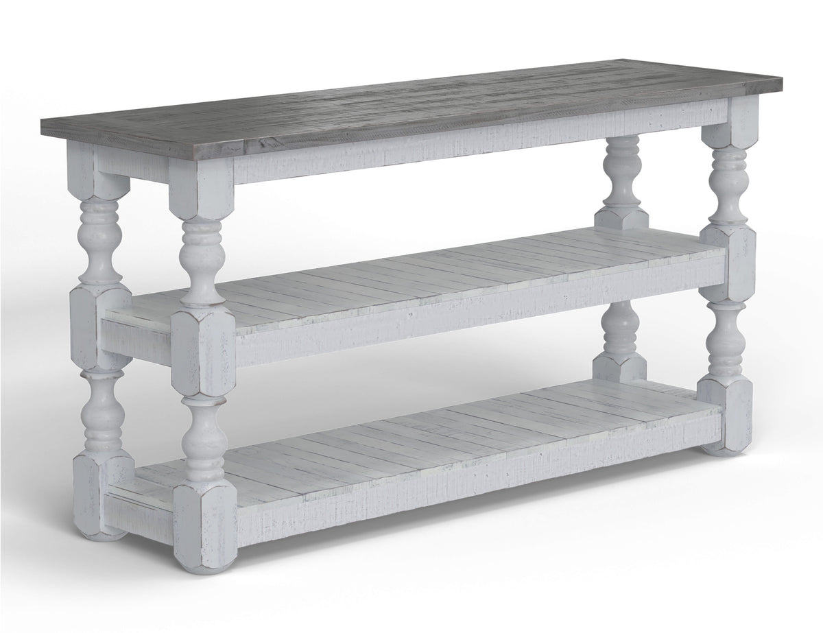 Stone Sofa Table, White