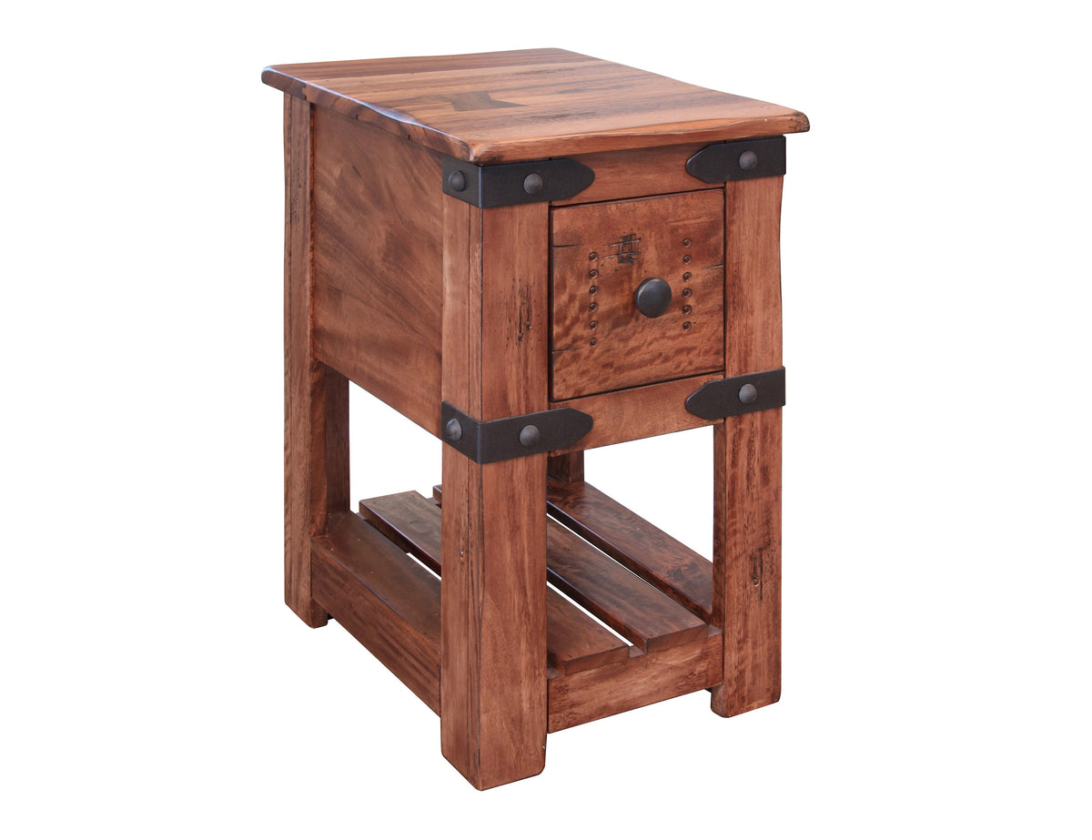 Parota II Chairside Table, 1 Drawer