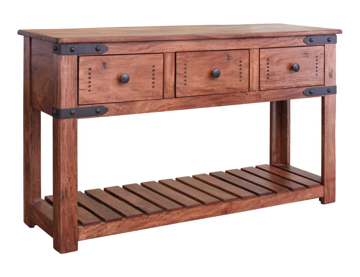 Parota II Sofa Table, 3 Drawer
