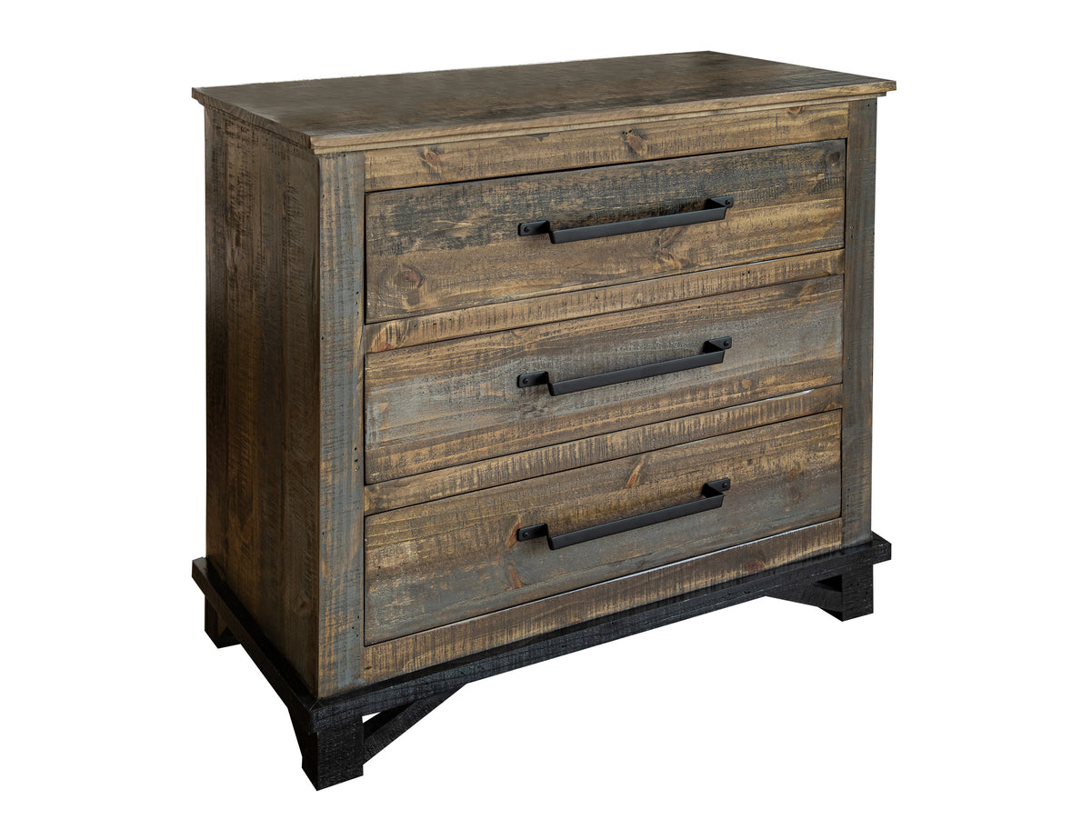 Loft Brown Chest, Multicolor, 3 Drawer