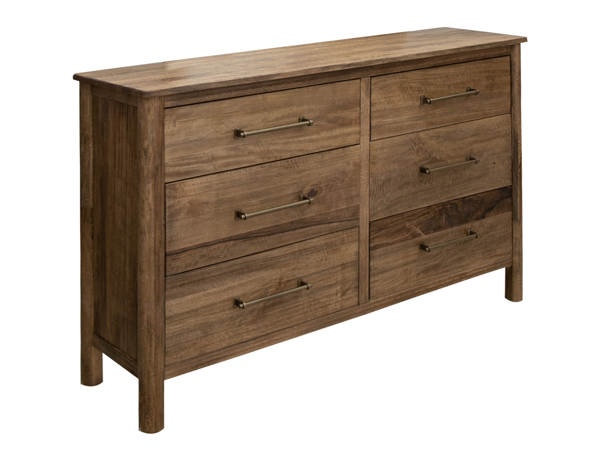 Olimpia Dresser, Brown, 6 Drawer