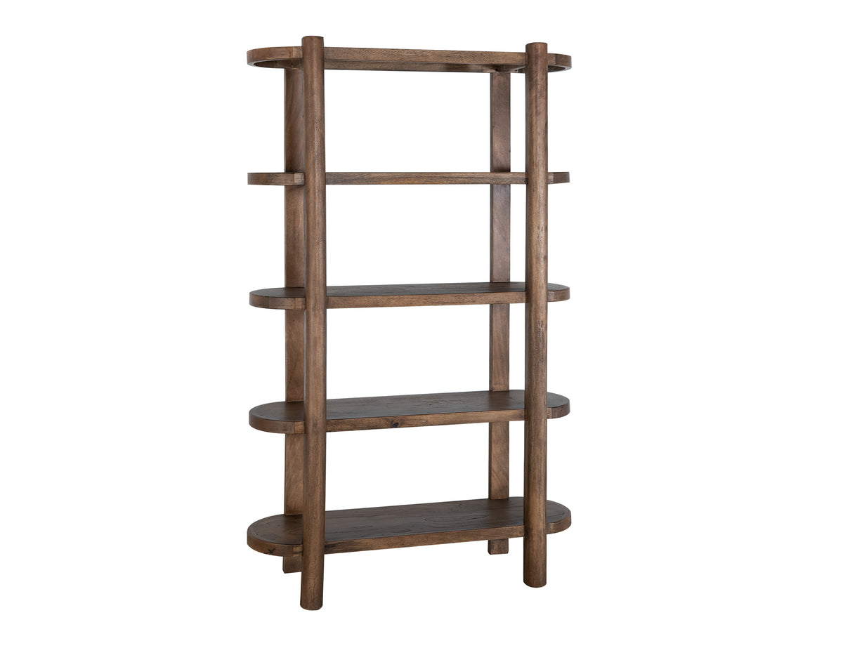 Balam Bookcase, Brown, 4 Shelves