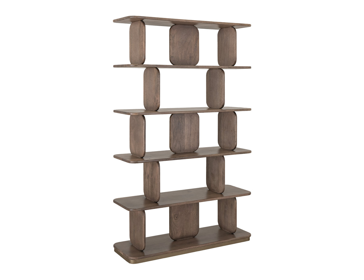 Mezquite Bookcase, Brown, 5 Shelves